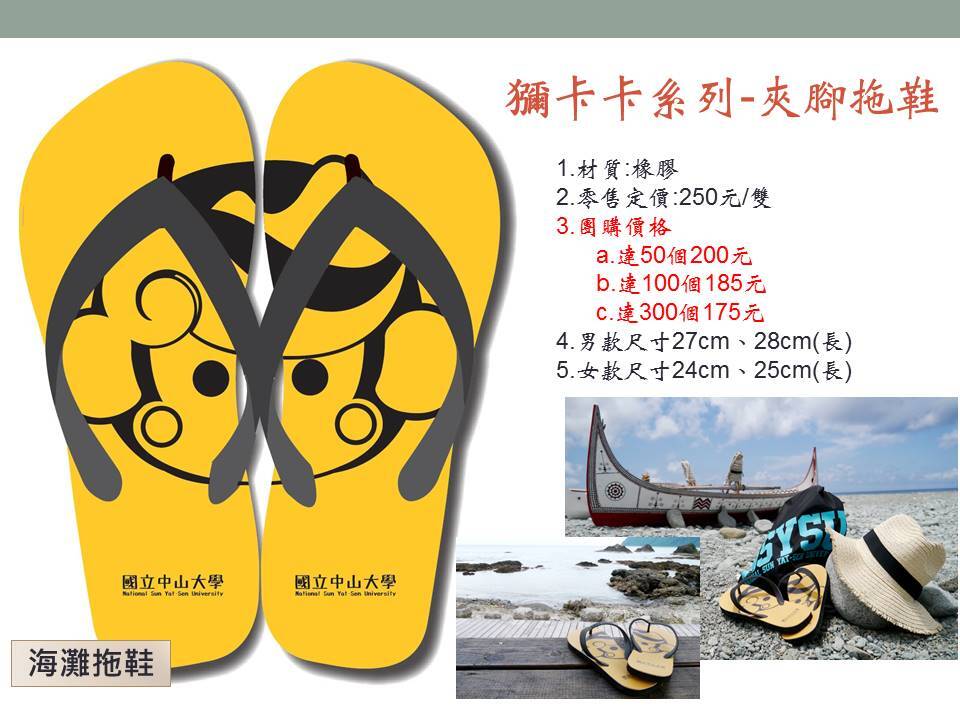 獼卡卡系列-夾腳拖鞋圖片