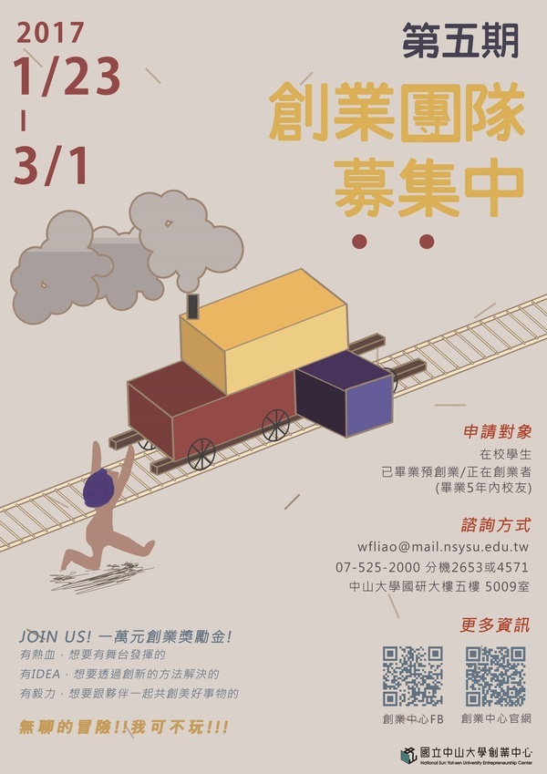 <母校動態>中山貨櫃第五期創業團隊募集中 歡迎校友創業團隊進駐圖片